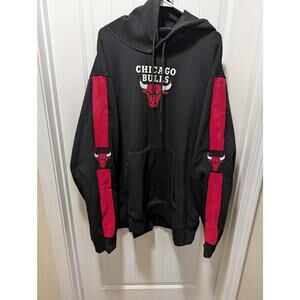 NBA Chicago Bulls Ultra Game Day Midnight Black Red Pullover Hoodie Size 3X